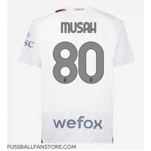 AC Milan Yunus Musah #80 Replik Auswärtstrikot 2023-24 Kurzarm